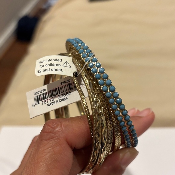 Mixit Gold and Blue Bracelet Collection - Picture 4 of 4